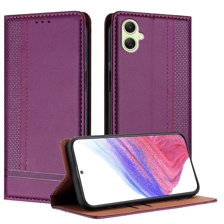 Custodia in ecopelle vegana antigraffio con design a cuciture per Galaxy A35 5G