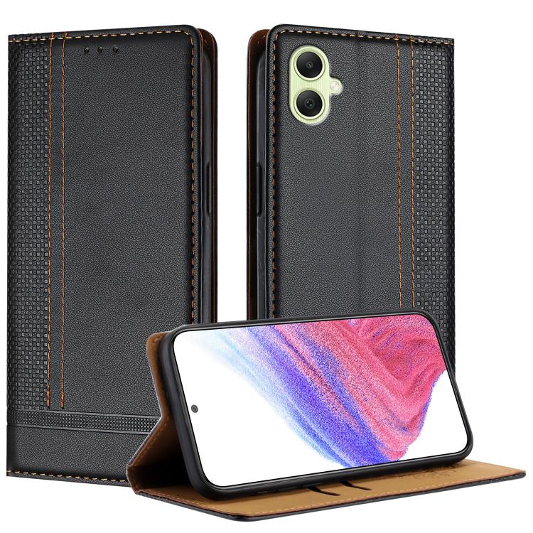 Custodia in ecopelle vegana antigraffio con design a cuciture per Galaxy A35 5G