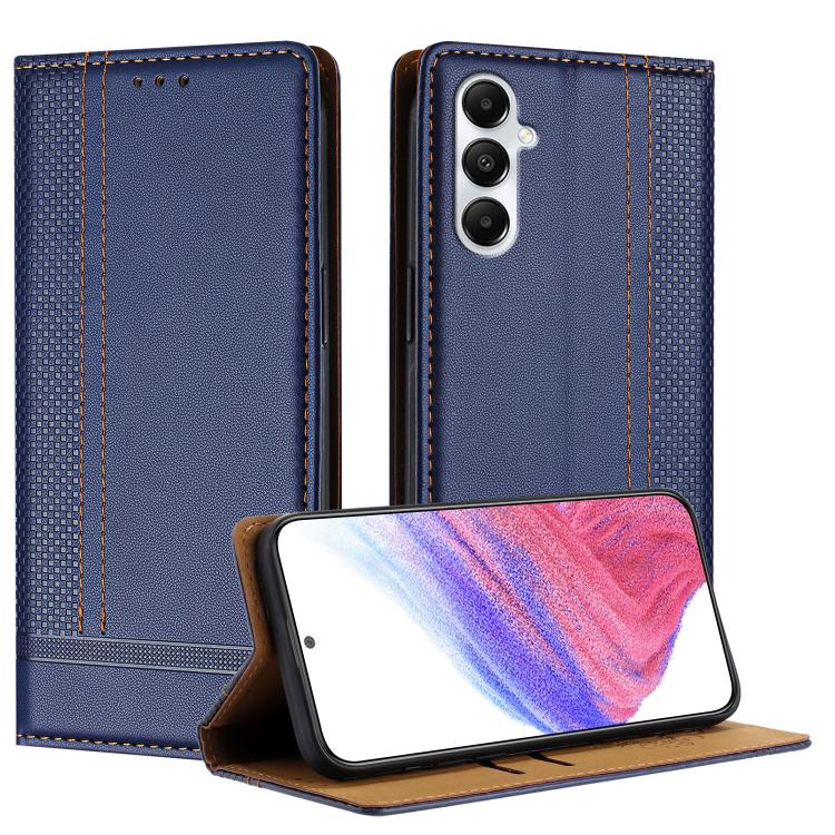 Custodia in ecopelle vegana antigraffio con design a cuciture per Galaxy A35 5G