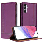 Custodia in ecopelle vegana antigraffio con design a cuciture per Galaxy A35 5G