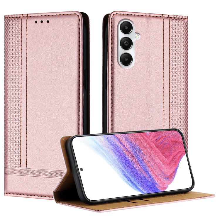 Custodia in ecopelle vegana antigraffio con design a cuciture per Galaxy A35 5G