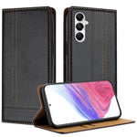 Custodia in ecopelle vegana antigraffio con design a cuciture per Galaxy A35 5G