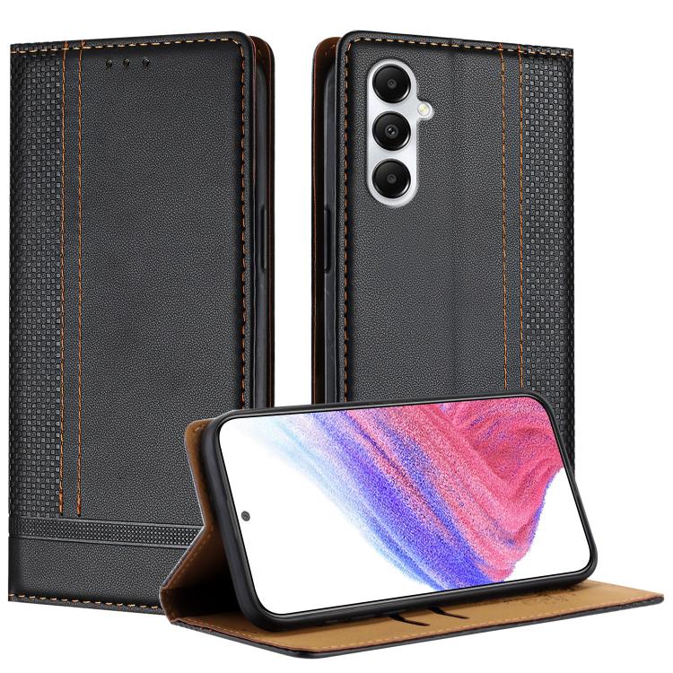 Custodia in ecopelle vegana antigraffio con design a cuciture per Galaxy A35 5G