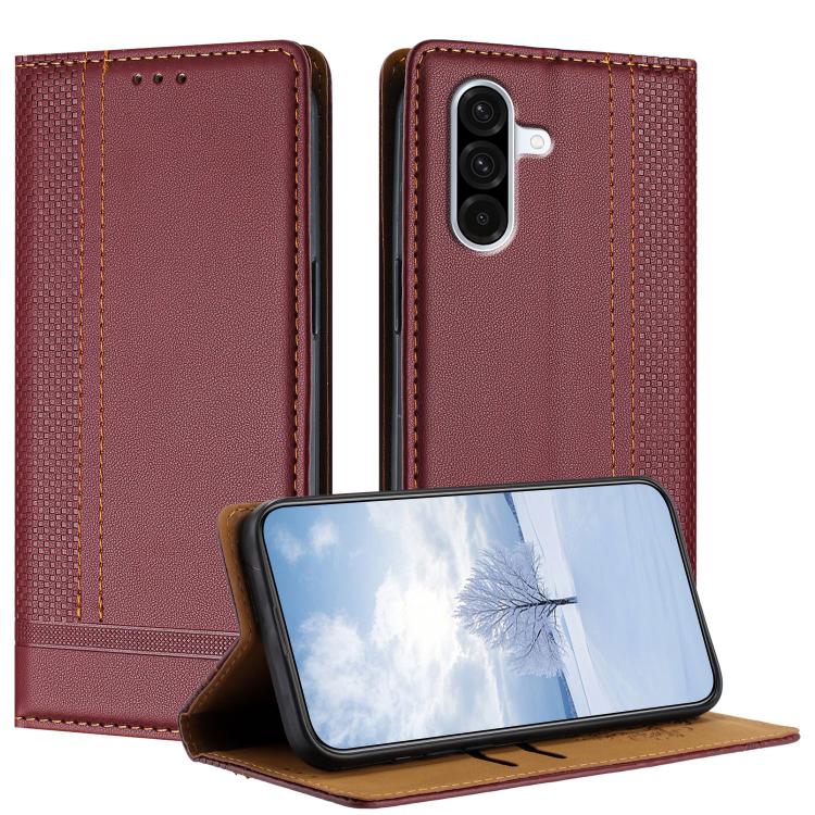 Custodia in ecopelle vegana antigraffio con supporto per Galaxy A57, A37 e A27
