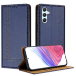 Custodia in ecopelle vegana antigraffio con design a cuciture per Galaxy A25 5G