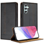 Custodia in ecopelle vegana antigraffio con design a cuciture per Galaxy A25 5G