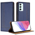 Custodia in ecopelle vegana antigraffio con design a cuciture per Galaxy A35 5G