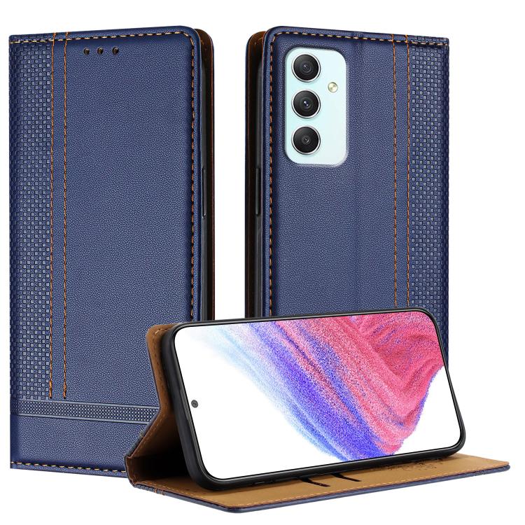 Custodia in ecopelle vegana antigraffio con design a cuciture per Galaxy A35 5G