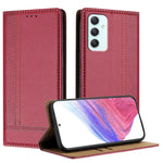Custodia in ecopelle vegana antigraffio con design a cuciture per Galaxy A35 5G