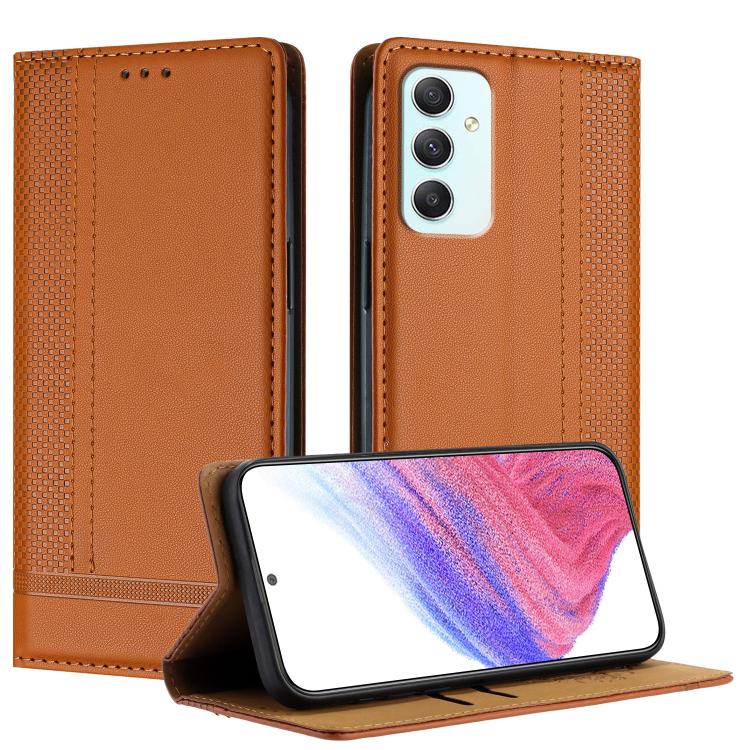 Custodia in ecopelle vegana antigraffio con design a cuciture per Galaxy A35 5G