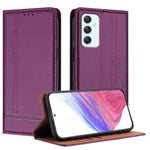 Custodia in ecopelle vegana antigraffio con design a cuciture per Galaxy A35 5G