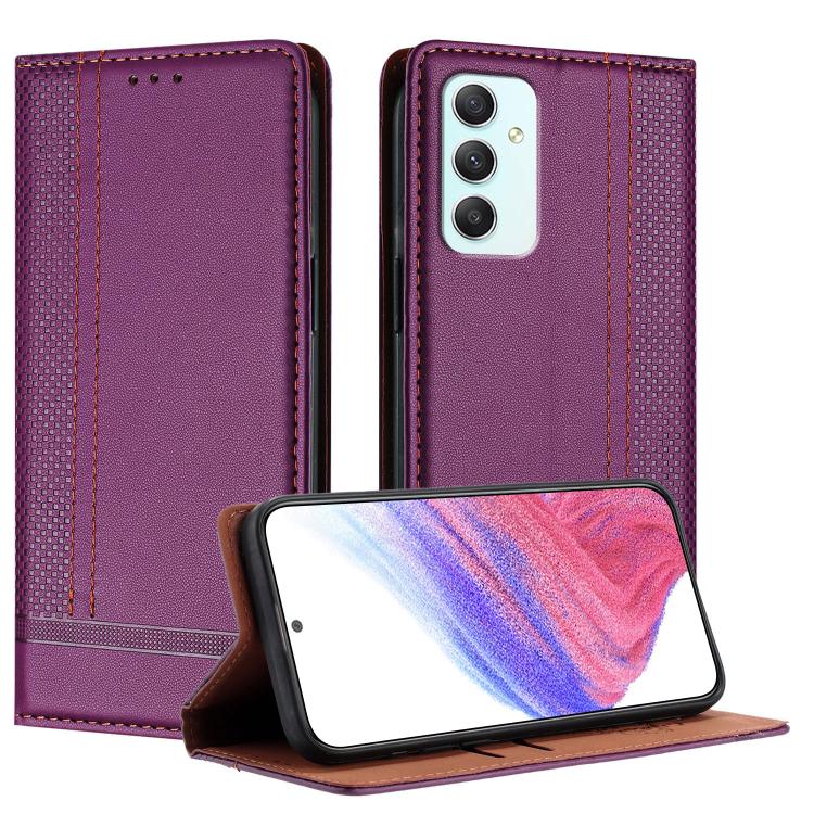 Custodia in ecopelle vegana antigraffio con design a cuciture per Galaxy A35 5G