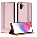 Custodia in ecopelle vegana antigraffio con design a cuciture per Galaxy F16 e