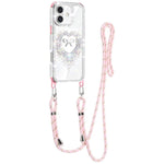 Custodia ibrida PC TPU con airbag e cordino per iPhone 16 Plus