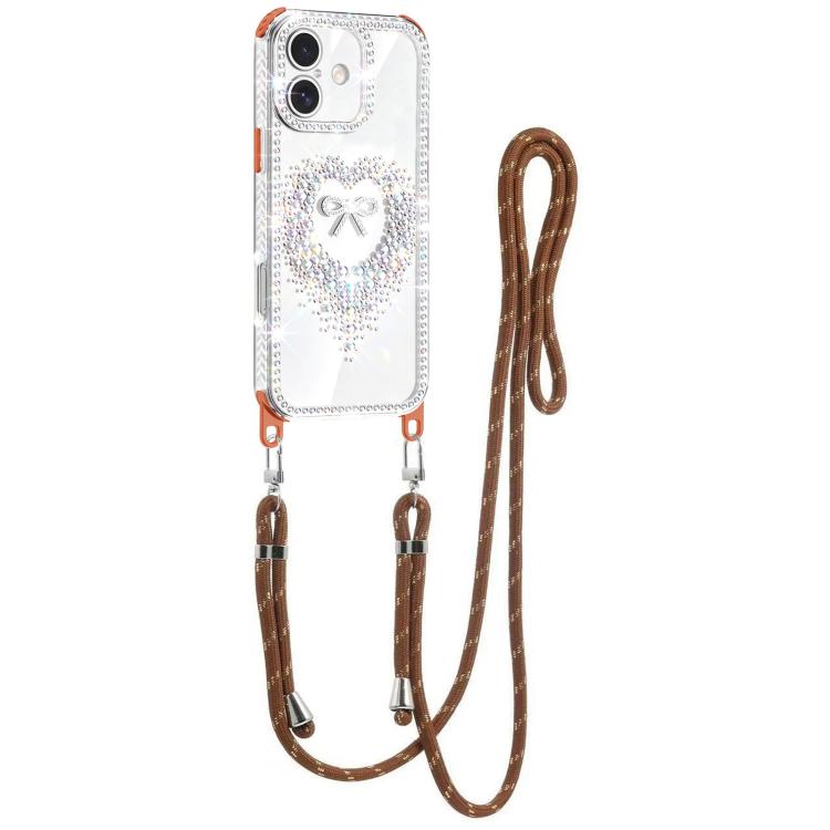 Custodia ibrida PC TPU con airbag e cordino per iPhone 16 Plus