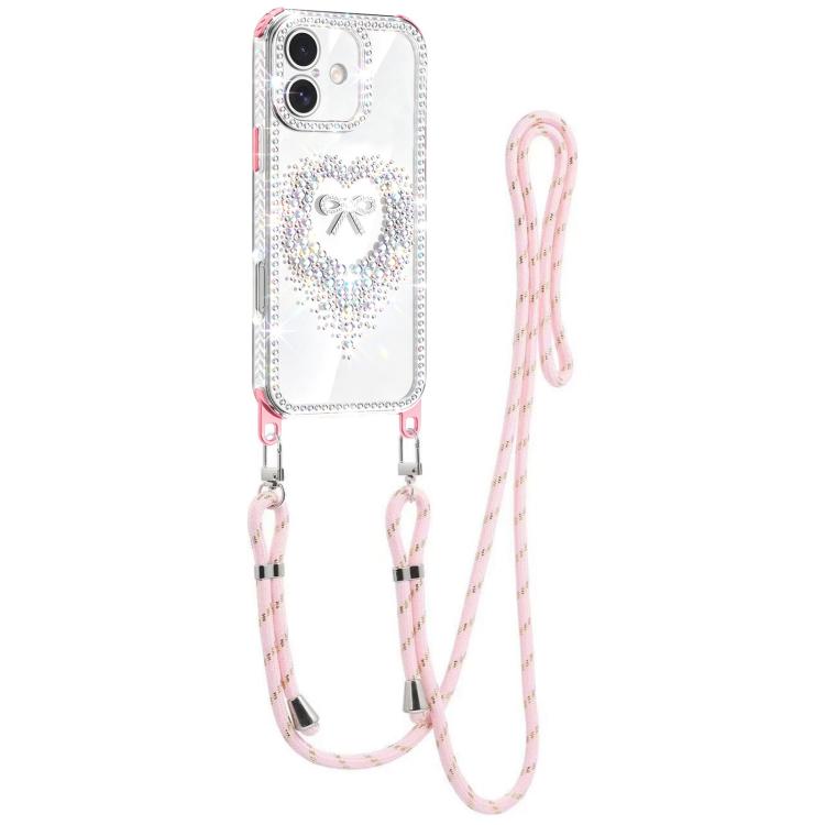Custodia ibrida PC TPU con airbag e cordino per iPhone 16 Plus