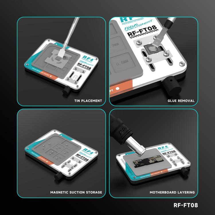 Stazione di lavoro integrata multifunzione per saldatura magnetica RF4 RF-FT08, RF-FT08