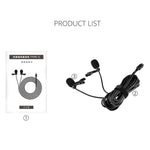 Microfono lavalier Type-C con doppia clip per Samsung