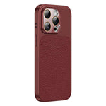 Custodia TPU con texture litchi e pellicola per iPhone 13 Pro