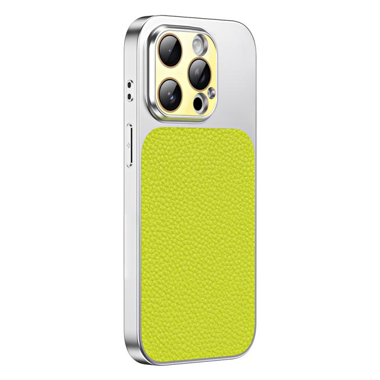 Custodia TPU con texture litchi e pellicola per iPhone 13 Pro