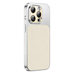 Custodia TPU con texture litchi e pellicola per iPhone 13 Pro