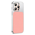 Custodia TPU con texture litchi e pellicola per iPhone 13 Pro
