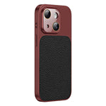 Custodia TPU con texture litchi e pellicola per iPhone 13 Pro