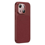 Custodia TPU con texture litchi e pellicola per iPhone 13 Pro