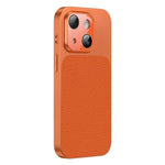 Custodia TPU con texture litchi e pellicola per iPhone 13 Pro