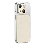 Custodia TPU con texture litchi e pellicola per iPhone 13 Pro
