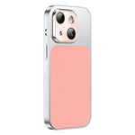 Custodia TPU con texture litchi e pellicola per iPhone 13 Pro