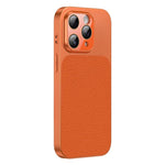 Custodia TPU con texture litchi e pellicola per iPhone 12 Pro