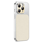 Custodia TPU con texture litchi e pellicola per iPhone 12 Pro