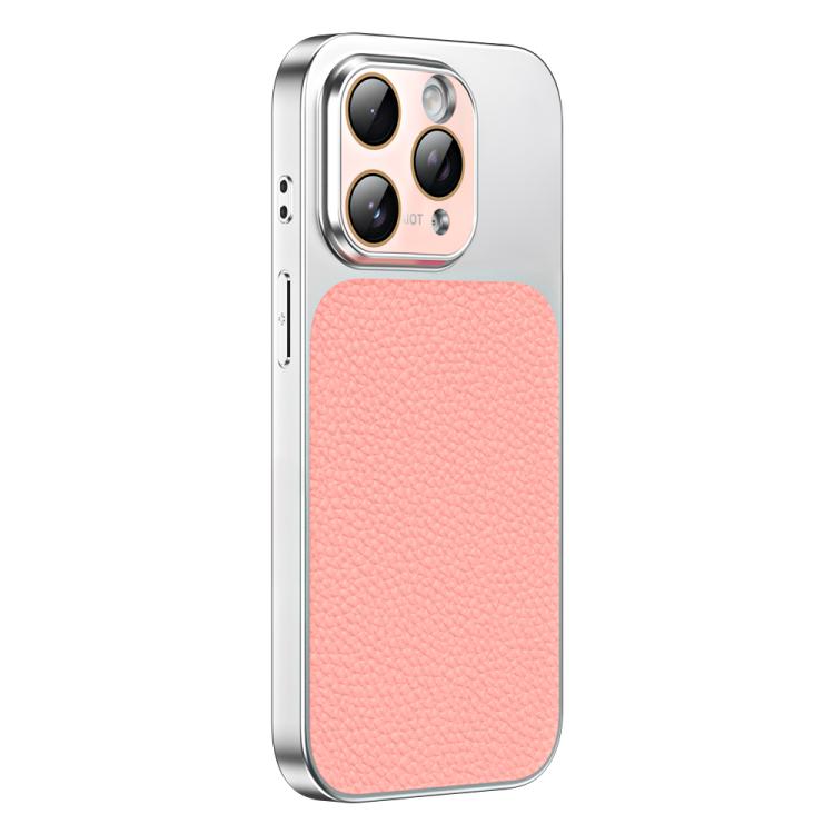 Custodia TPU con texture litchi e pellicola per iPhone 12 Pro