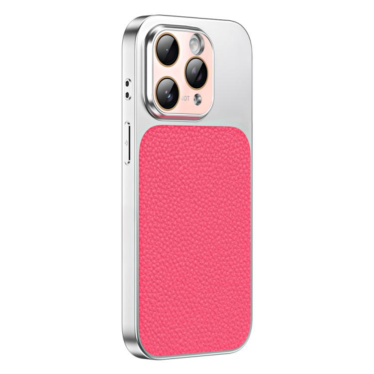Custodia TPU con texture litchi e pellicola per iPhone 12 Pro