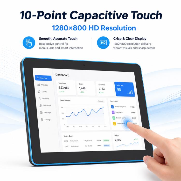 Display touch IPS HD 10,1" Android 11 RK3568 Quad Core