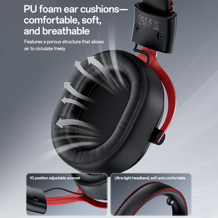 Cuffie gaming Yesido EK07 RGB Bluetooth wireless