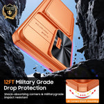 Custodia ibrida con porta carte e cover scorrevole per Galaxy S26, S25 e S24