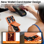 Custodia ibrida con porta carte e cover scorrevole per Galaxy S26, S25 e S24