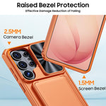 Custodia ibrida con porta carte e cover scorrevole per Galaxy S26, S25 e S24