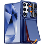 Custodia ibrida con porta carte e cover scorrevole per Galaxy S26, S25 e S24