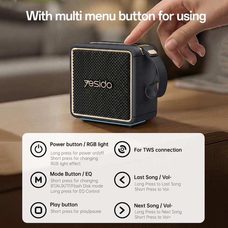 Altoparlante Bluetooth portatile Yesido YSW47 30W