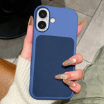 Custodia in silicone liquido effetto pelle per iPhone 17