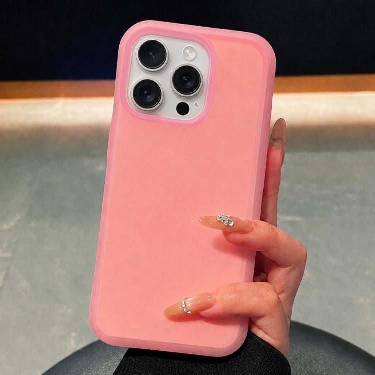 Custodia in silicone liquido effetto pelle per iPhone 17