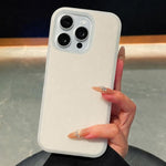 Custodia in silicone effetto pelle per iPhone 16 Pro