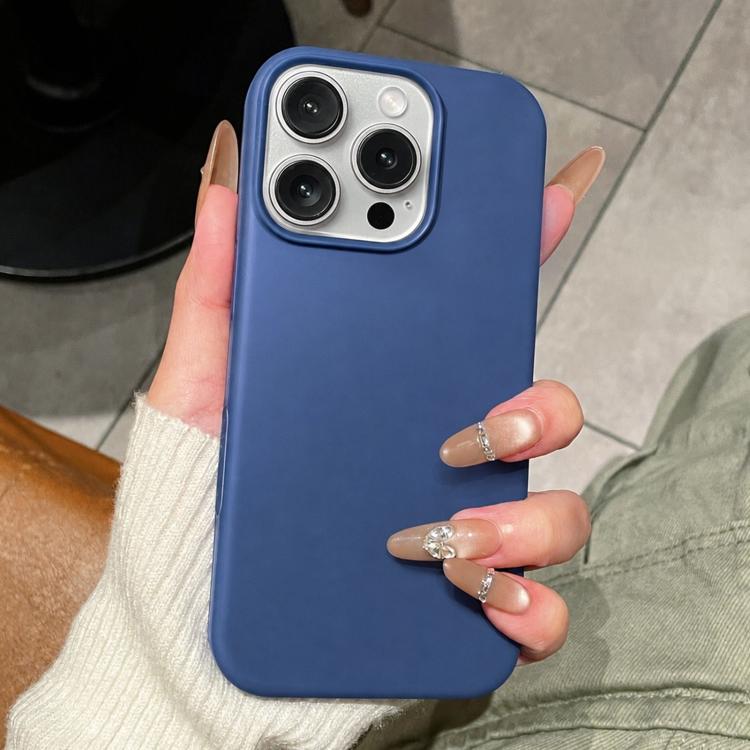 Custodia in silicone effetto pelle per iPhone 16 Pro