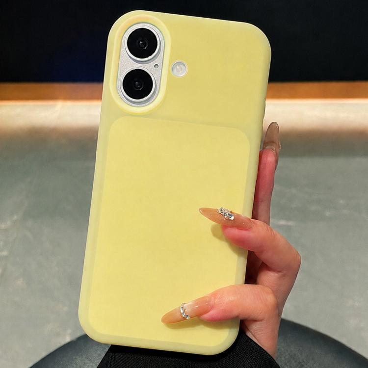 Custodia in silicone effetto pelle per iPhone 16 Pro
