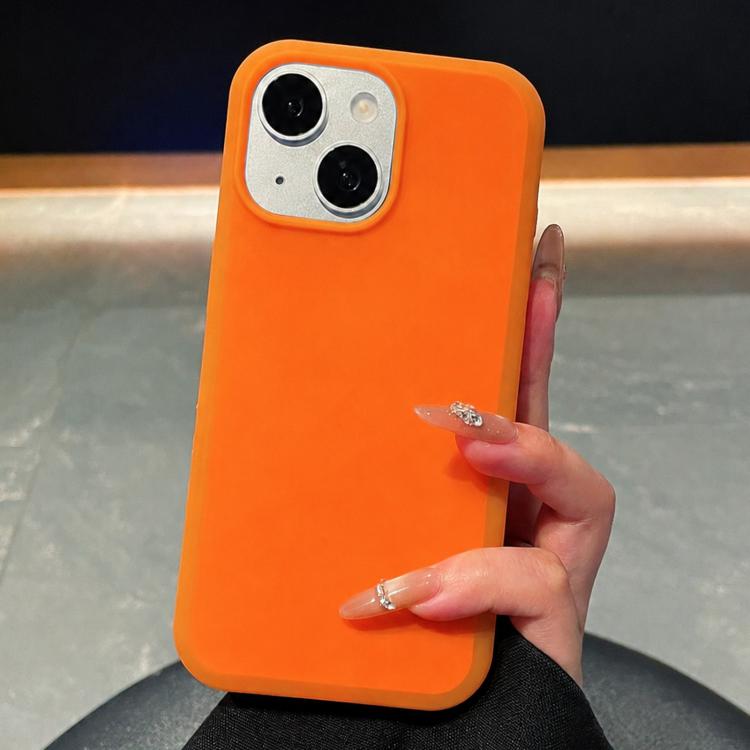 Custodia in silicone liquido effetto pelle per iPhone 15