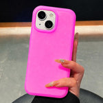 Custodia in silicone liquido effetto pelle per iPhone 15