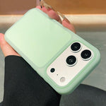 Custodia in silicone liquido effetto pelle per iPhone 17